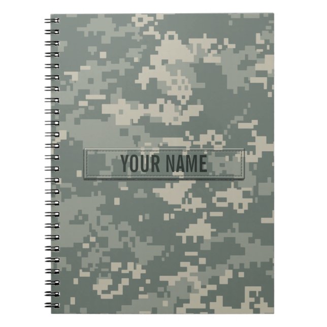 Cuaderno Personalizable de camuflaje de la unidad de contro (Frente)