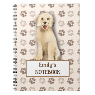 Cuaderno Personalizable de huella de perro de Cuadros Golde