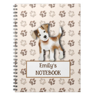 Cuaderno Personalizable de huellas de perros Jack Russell T