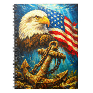 CUADERNO PERSONALIZABLE DEL ÁGUILA AMERICANA