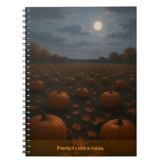 Cuaderno Personalizable divertido de Halloween (Frente)