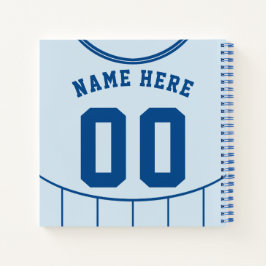 Cuaderno Personalizable Fútbol Light Blue Jersey