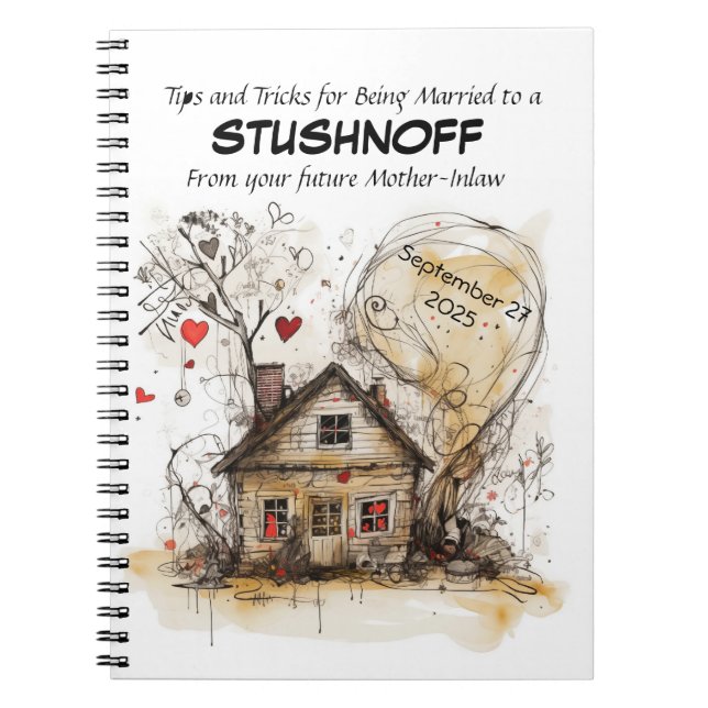 Cuaderno Personalizable, guía de suegra para el matrimonio (Frente)