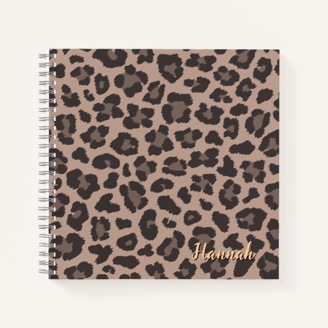 Cuaderno Personalizable Leopard print (Anverso)