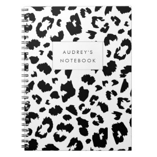 Cuaderno Personalizable leopardo impreso