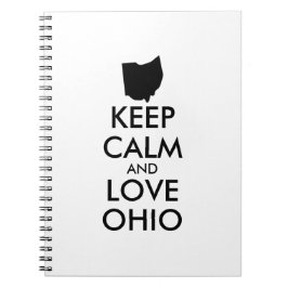 CUADERNO PERSONALIZABLE MANTENGA CALMA Y AME A OHIO