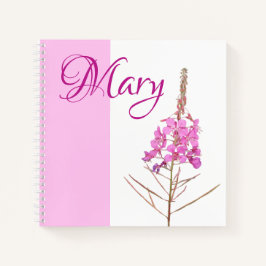 Cuaderno Personalizable María personalizada nombre morado f