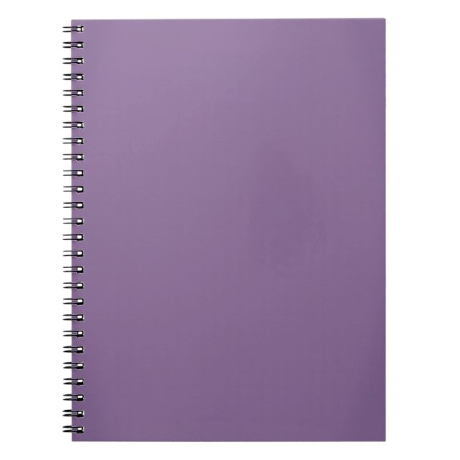 Cuaderno Personalizable moderno de la púrpura de la lavanda (Frente)