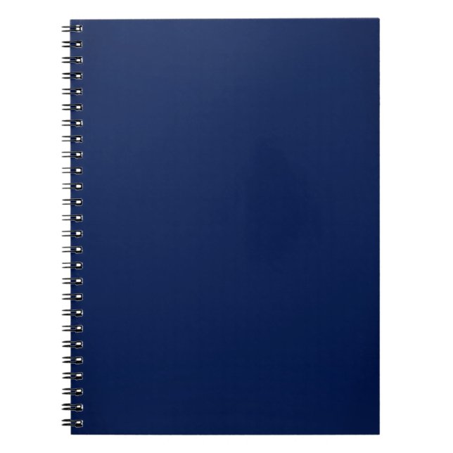 Cuaderno Personalizable moderno de los azules marinos (Frente)