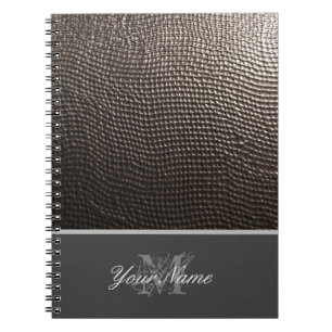 Cuaderno Personalizable Monograma con elegante grunge!