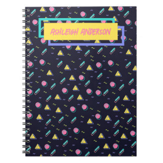 Cuaderno Personalizable - Patrón geométrico de arcada retro