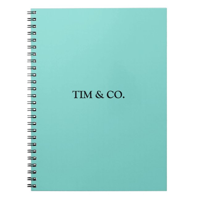 CUADERNO PERSONALIZABLE PERSONALIZADO AZUL TURQUESA (Frente)