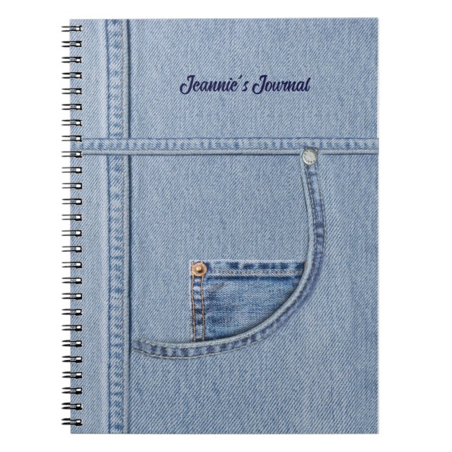 Cuaderno (Personalizable) Portátil "Denim" (Frente)