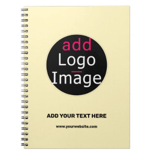 Cuaderno Personalizable profesional moderno Vanilla de nego