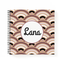 Personalizable Rubor de estilo Art Deco rosa y mor