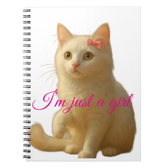 Cuaderno Personalizable "Soy Solo Una Chica" con G (Frente)