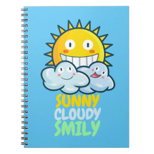 Cuaderno Personalizable Sunny Cloudy Smiliy
