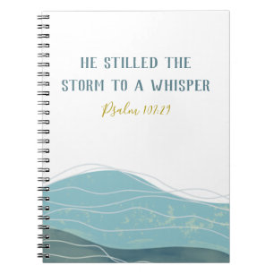 Cuaderno ¡Personalizable   Verso de la Biblia oceánica