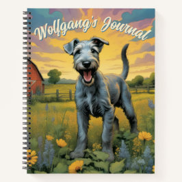 Cuaderno Personalizable Whimsical Wolfhound Farm Journal