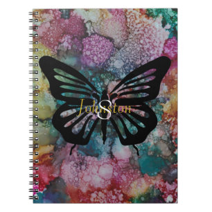 Cuaderno Personalización de "Bloques de tinta/mariposa" par