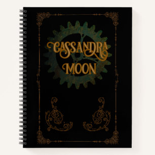 Cuaderno Personalización de la antigua cosecha de Steampunk