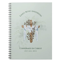 Cuaderno Personalización de la Cruz Floral Femenina de rega