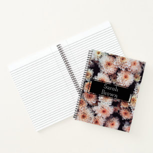 CUADERNO PERSONALIZACIÓN DE LA FLORAL BLANCA DAHLIA