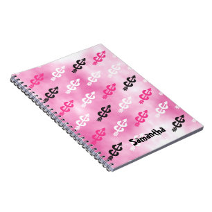 Cuaderno Personalización de símbolos entre países PINK Note