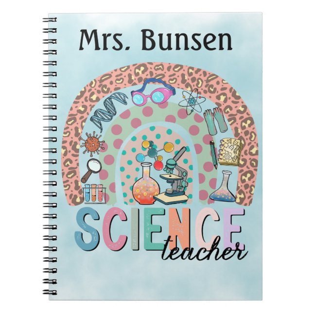 Cuaderno Personalización del arcoiris en la ciencia del Boh (Frente)
