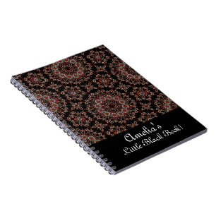 Cuaderno Personalización del cobre y el Rosa de oro Mandala