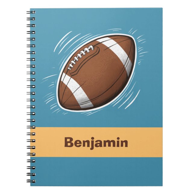 Cuaderno Personalización del fútbol americano de moda Sport (Frente)