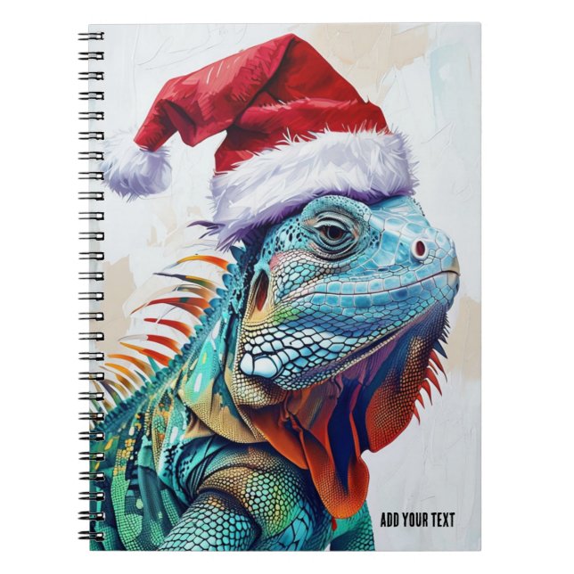 Cuaderno PERSONALIZACIÓN: Navidades Iguana | Diario de bloc (Frente)