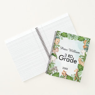 Cuaderno Personalización Nombre Animal Salvaje, Volver A La