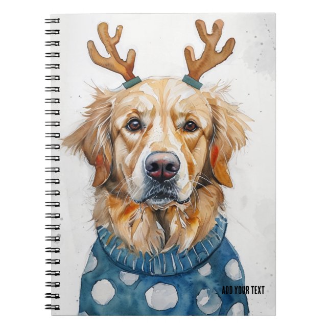 Cuaderno PERSONALIZACIÓN: Perro Navidad + Hormigas | Cuader (Frente)