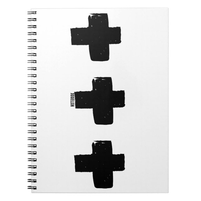 Cuaderno PERSONALIZACIÓN: pintura abstracta monocromática 5 (Frente)