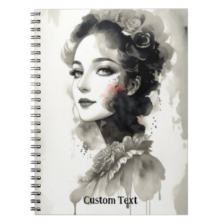 Cuaderno PERSONALIZACIÓN: Retrato de tinta | Diario de bloc