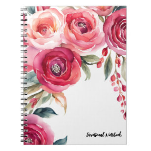 Cuaderno PERSONALIZACIÓN: Rosas   Diario de bloc de notas d