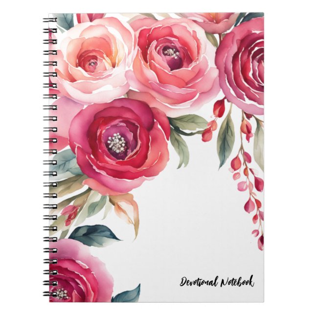 Cuaderno PERSONALIZACIÓN: Rosas | Diario de bloc de notas d (Frente)
