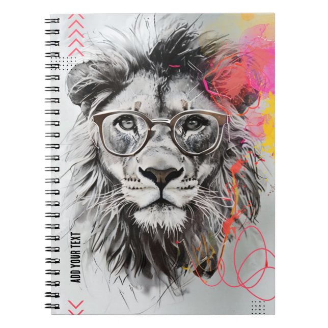 Cuaderno PERSONALIZACIÓN: Sr. Theo Roar | Diario de bloc de (Frente)