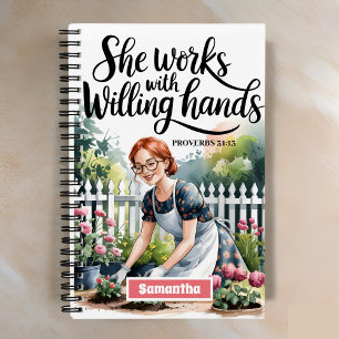 Cuaderno Personalizada, trabaja con Willing Hands Journal
