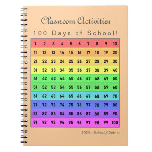 Cuaderno Personalizado 100 días de actividades escolares
