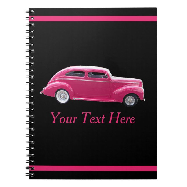 Cuaderno Personalizado 1940 Famoso americano Make Sedan (Frente)