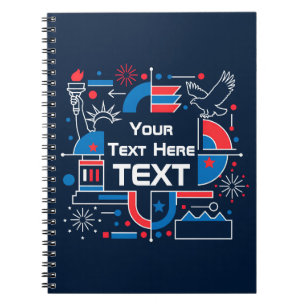 Cuaderno Personalizado 250 aniversario de Estados Unidos