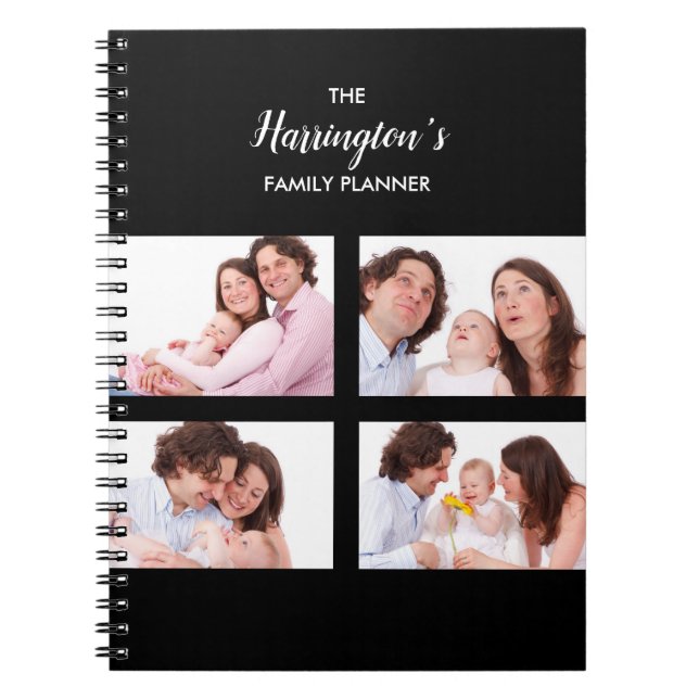 Cuaderno Personalizado 4 Fotografías de colección Rectangle (Frente)