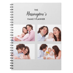 Cuaderno Personalizado 4 Fotos de la familia Collage Rectan