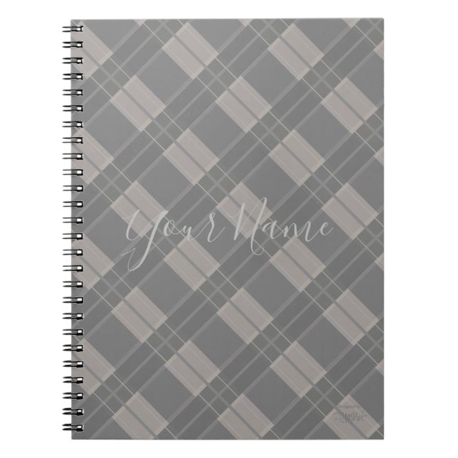 Cuaderno Personalizado a Cuadros - Cualquier Color (Frente)