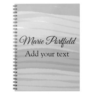 Cuaderno personalizado agregar su nombre texto acuarela azu