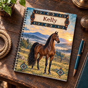 Cuaderno Personalizado alba de montaña sobre bayo oscuro Am