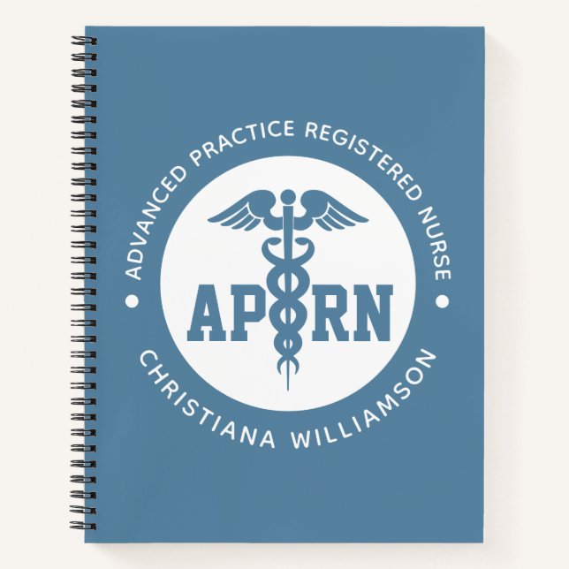 Cuaderno Personalizado APRN Enfermero registrado de práctic (Anverso)