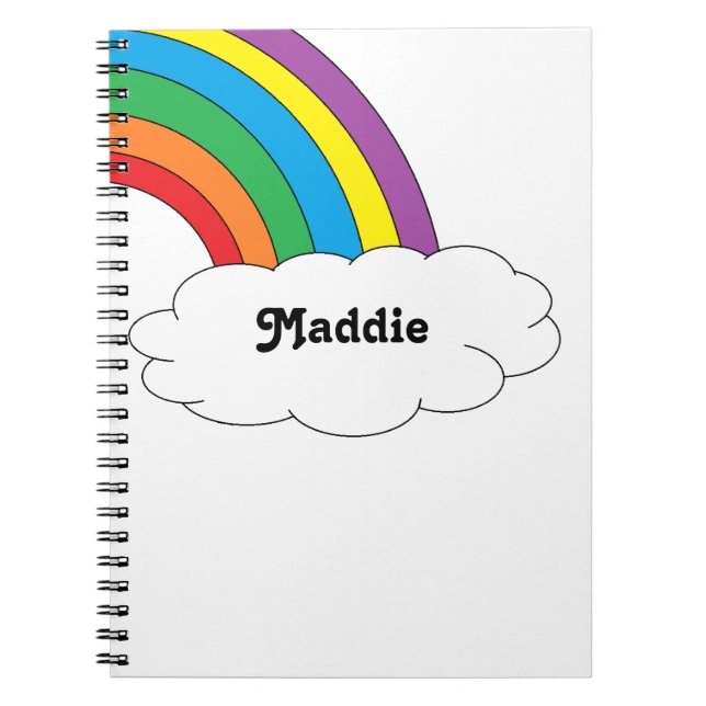 Cuaderno personalizado arco iris (Frente)